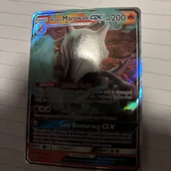 Alolan Marowak GX SM187 Holo Card Near Mint Condition - Image 1