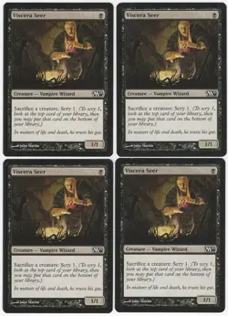 Viscera Seer x4 4x M11 Core Set 2011 PLAYSET Black Common Creature MTG NM AZ1 - Image 1