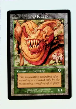 MTG Saproling Token 2001 Jeff Laubenstein 1/1 EN Creature Magic - Image 1