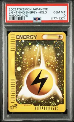 PSA10 Pokemon Card McDonald's Basic Energy Basic Lightning Energy e - Image 2