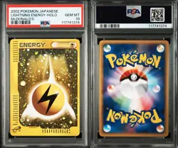 PSA10 Pokemon Card McDonald's Basic Energy Basic Lightning Energy e - Image 4