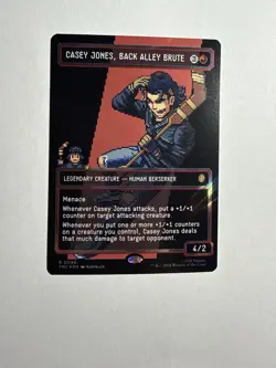 MTG Borderless Surge Foil Commander TMNT CASEY JONES, BACK ALLEY BRUTE Legendary - Image 4