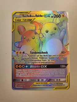 Pokemon TCG - Raichu&Alola-Raichu GX - 241/236 - NM/EX - Image 1