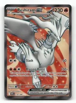 Reshiram ex 158/086 - White Flare - Pokemon Card NM/M - Image 1