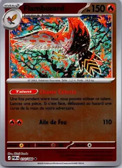 Carte Pokemon Flambusard 014/088 Reverse 2026 - Image 1