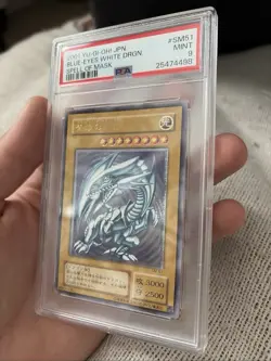 PSA 9 Blue Eyes White Dragon SM-51 Ultimate Rare Yugioh Japanese 2001 - Image 3