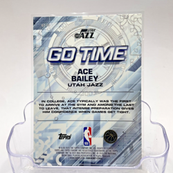 2025-26 Topps Chrome Ace Bailey Go Time Magenta Refractor Rookie /399 RC #GT-20 - Image 2