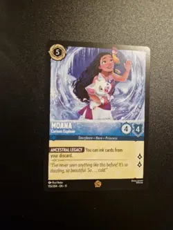 Moana Curious Explorer 155/204 Winterspell Legendary Disney Lorcana Mint / NM - Image 1