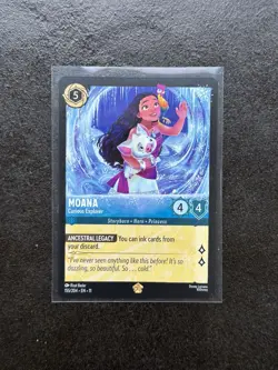 Disney Lorcana Winterspell Moana- Curious Explorer Legendary 155/204 Non-foil - Image 1