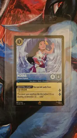 Disney Lorcana Moana Curious Explorer 155/204 Winterspell Non-Foil legendary - Image 1