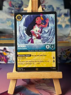 Disney Lorcana Winterspell #155/204 Moana - Curious Explorer | Legendary NF - Image 1