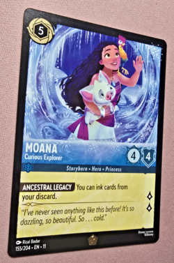 Moana Curious Explorer - Disney Lorcana Winterspell - Legendary 155/204 Non Foil - Image 2