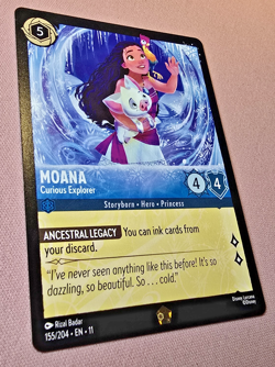 Moana - Curious Explorer | Disney Lorcana Winterspell 155/204 Legendary Non Foil - Image 2