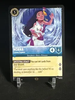 Moana - Curious Explorer 155/204 Winterspell Regular Legendary Lorcana - Image 1