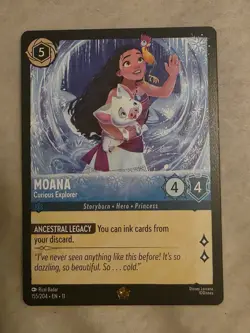 Moana Curious Explorer - Disney Lorcana Winterspell - Legendary 155/204 Non Foil - Image 1