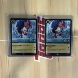 (2)Disney Lorcana Moana Curious Explorer - Legendary Winterspell 155/204 - Image 1