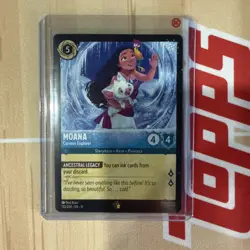 (2)Disney Lorcana Moana Curious Explorer - Legendary Winterspell 155/204 - Image 2
