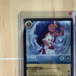 (2)Disney Lorcana Moana Curious Explorer - Legendary Winterspell 155/204 - Image 3