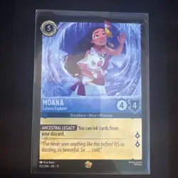 Disney Lorcana Moana Curious Explorer - Legendary Winterspell 155/204 - Image 3