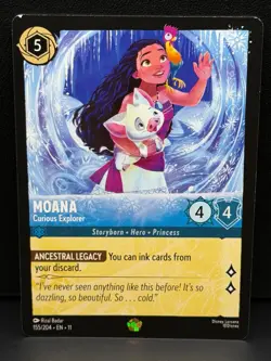 Moana Curious Explorer (Legendary) Lorcana Winterspell 155/204 - Image 1