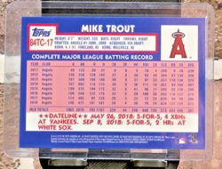 2019 Topps Chrome Mike Trout #84TC-17 1984 Topps Baseball 35th Anniversary - Image 2