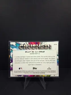 2024 Topps Chrome Update Series - Crushed Elly De La Cruz #CR-8 (RC) - Image 2