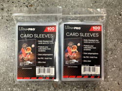 Ultra PRO 2 Pack of 100x Clear Card Penny Sleeves Brand New fits Pokemon MTG DBS - Image 1