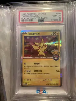 Taipei's Pikachu 057/SV-P Promotional Cards Holo PSA 10 - Image 1