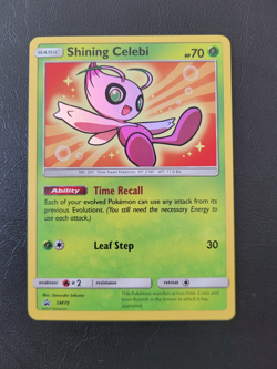 Pokemon TCG Shining Celebi SM79 Shining Legends Holo Black Star Promo Card - Image 1