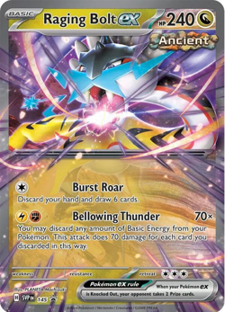 Raging Bolt ex 145 Sv: Scarlet & Violet Promo Cards Holo - Pokemon TCG - NM - Image 1