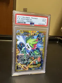 Pokemon TCG Shaymin EX Black Star Promo Card XY148 PSA 9 - Image 1