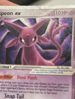 Pokemon Card- Espeon ex 102/115 English Unseen Forces Holo-Poor - Image 3