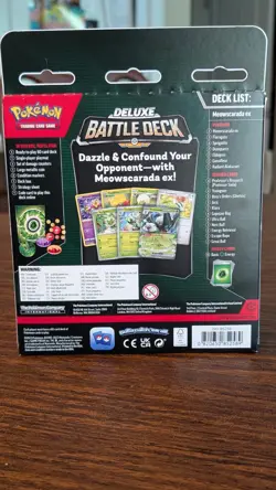 Pokemon Deluxe Battle Deck Meowscarada EX 60 Card Deck (New & Sealed) - Image 2