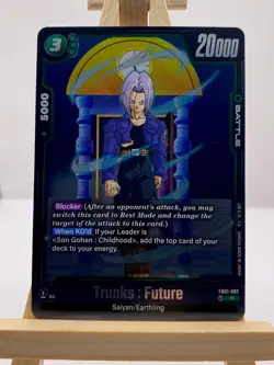 Dragon Ball Super CCG Trunks Future FB01-092 R Foil Anime Card - Image 1