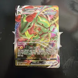 Pokemon TCG Rayquaza VMAX Evolving Skies Holo Ultra Rare Card 111/203 - Image 1