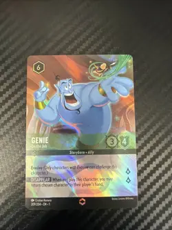 DISNEY Lorcana GENIE On the Job The First Chapter 209/204 Enchanted TCG Card - Image 1