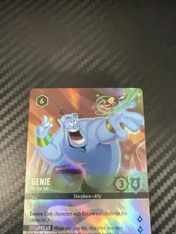 DISNEY Lorcana GENIE On the Job The First Chapter 209/204 Enchanted TCG Card - Image 3