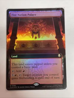 MTG Avatar The Last Airbender Fire Nation Palace 0389 Extended Art Foil Rare - Image 1