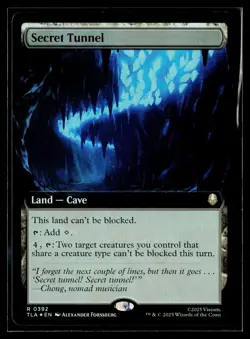 MTG Secret Tunnel #392 (Extended Art) - Avatar: The Last Airbender Foil NM - Image 1