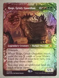 MTG / Hugs, Grisly Guardian / BLB / #333 / FOIL (Showcase) / Mythic / NM - Image 1