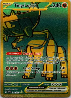 Ting-Lu ex 244/091 Hyper Rare Paldean Fates Pokemon NM - Image 1