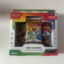 Pokemon TCG First Partner Illustration Collection Box Series 1 Brand New Sealed - Image 1