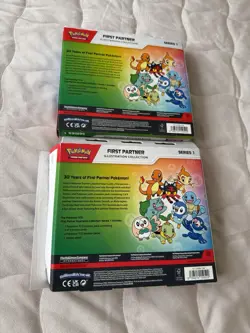 CHECK DESC Pokemon TCG X2 First Partner Illustration Collection Brand New Sealed - Image 2
