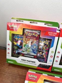 Pokemon TCG First Partner Collection Illustration Collection Series 1 New X 3 - Image 3