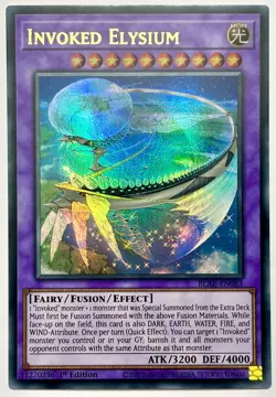 BLAR-EN083 Invoked Elysium - Ultra Rare 1st Edition Near Mint YuGiOh Card - Image 1