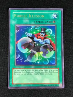 YUGIOH BUBBLE ILLUSION DP1-EN024 ULTRA NM - Image 1