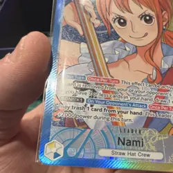 Bandai Nami Leader Alternate Art Holo OP11-041 A Fist of Divine Speed English - Image 3