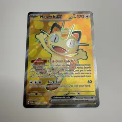 Pokemon TCG Phantasmal Flames/ Perfect Order Meowth Full art/double rare - Image 2