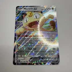 Pokemon TCG Phantasmal Flames/ Perfect Order Meowth Full art/double rare - Image 3