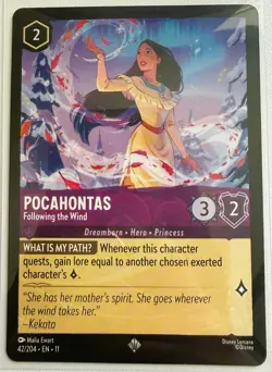 Disney Lorcana Pocahontas Lot – Legendary/Super Rare, FOILs Winterspell NM - Image 5